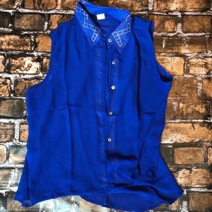 NWOT Blue Tank